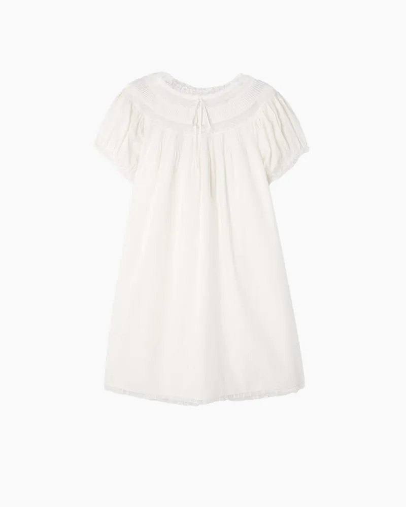 Lace Trim Cotton Mini Dress sold by Larosa product image thumbnail 2