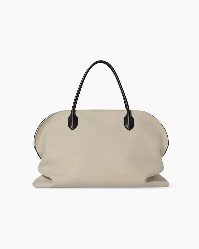 Soft Structured Canvas Leather Handle Tote sold by Larosa