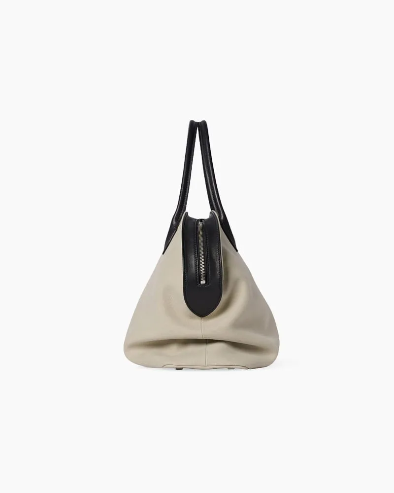 Soft Structured Canvas Leather Handle Tote sold by Larosa product image thumbnail 3