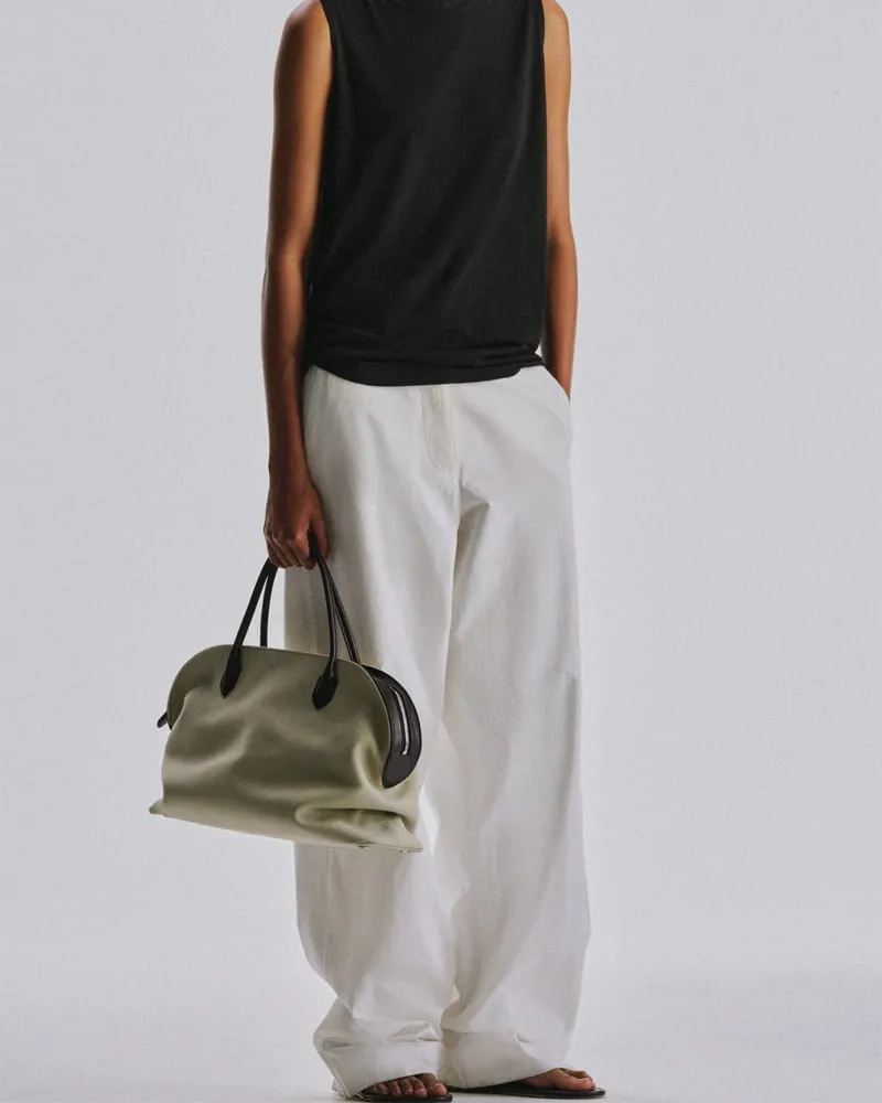 Soft Structured Canvas Leather Handle Tote sold by Larosa product image thumbnail 4