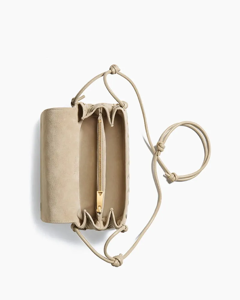 Evening Ready Woven Leather Crossbody Clutch sold by Larosa product image thumbnail 4