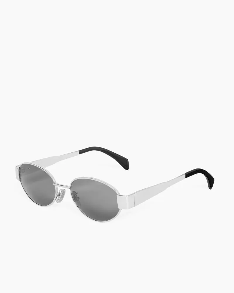 Oval Frame Sunglasses with Gold Tone Metal Detail sold by Larosa product image thumbnail 4