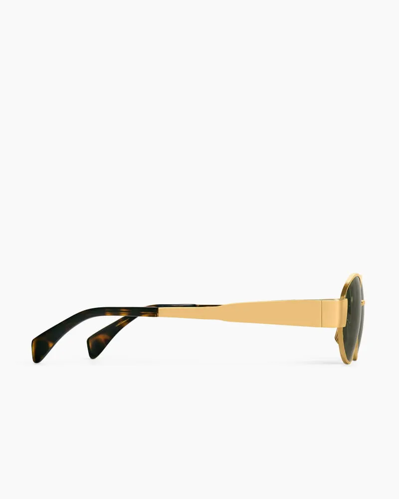 Oval Frame Sunglasses with Gold Tone Metal Detail sold by Larosa product image thumbnail 3