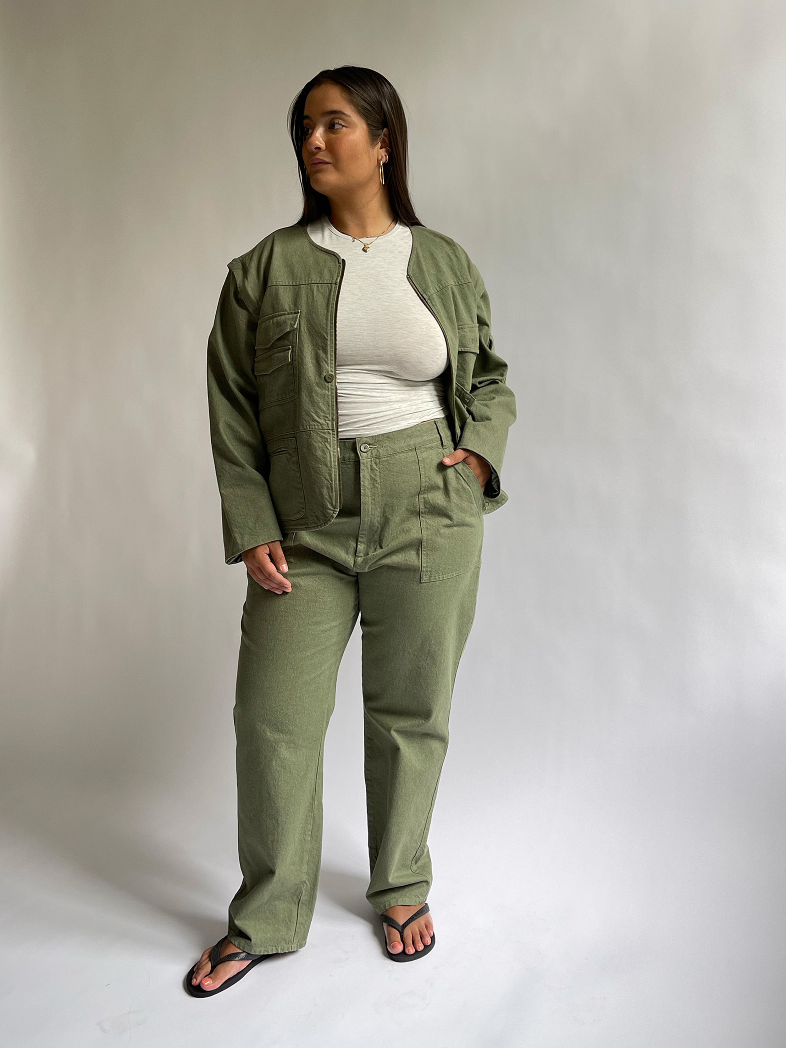 Go To Pants Green - Djerf Avenue sold by djerf avenue product image thumbnail 9