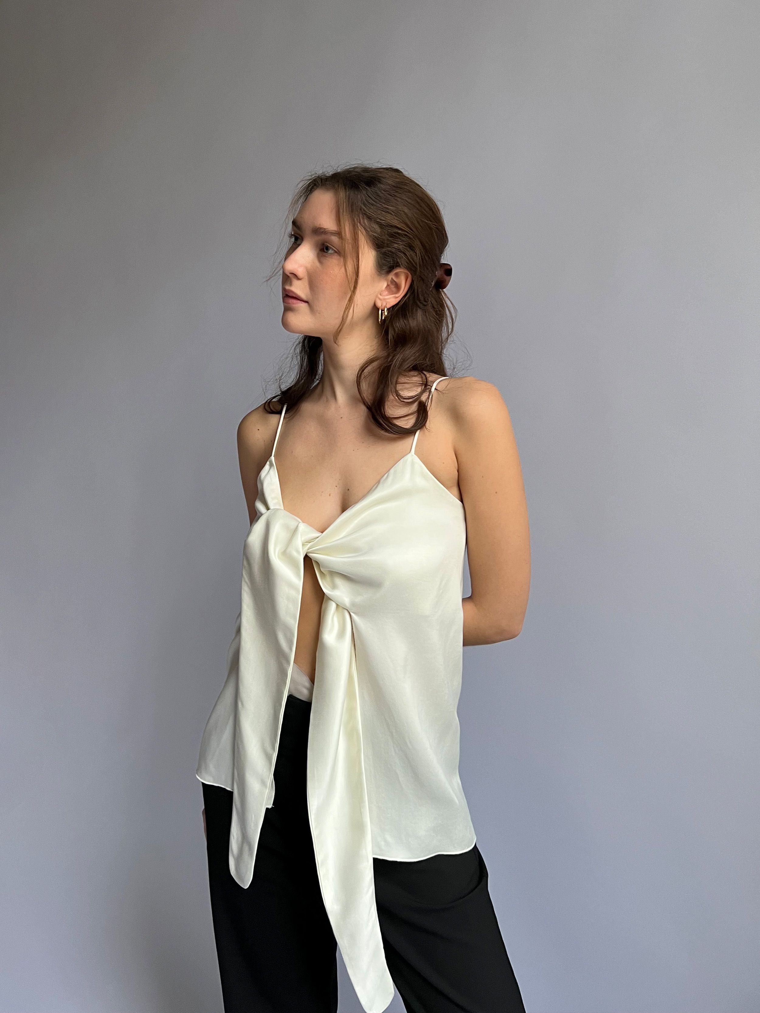 Tie Tank Top Cloud sold by djerf avenue product image thumbnail 6