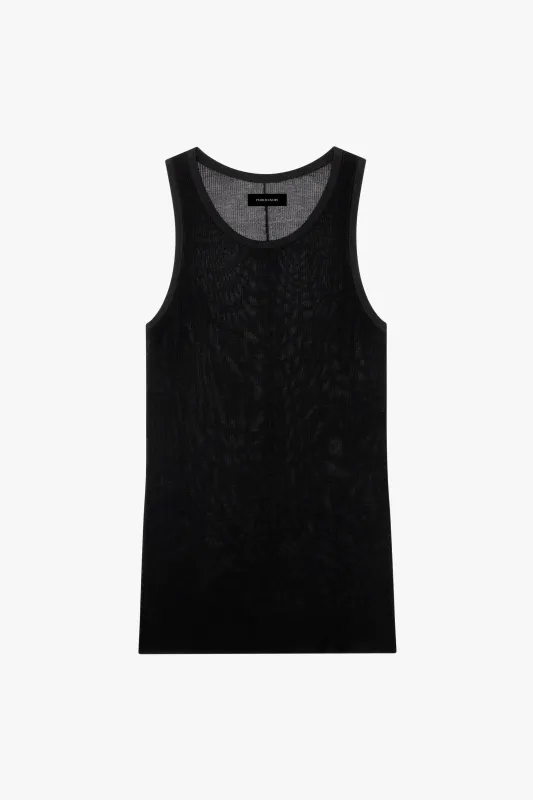 TENOR TANK - BLACK sold by Pearled Ivory