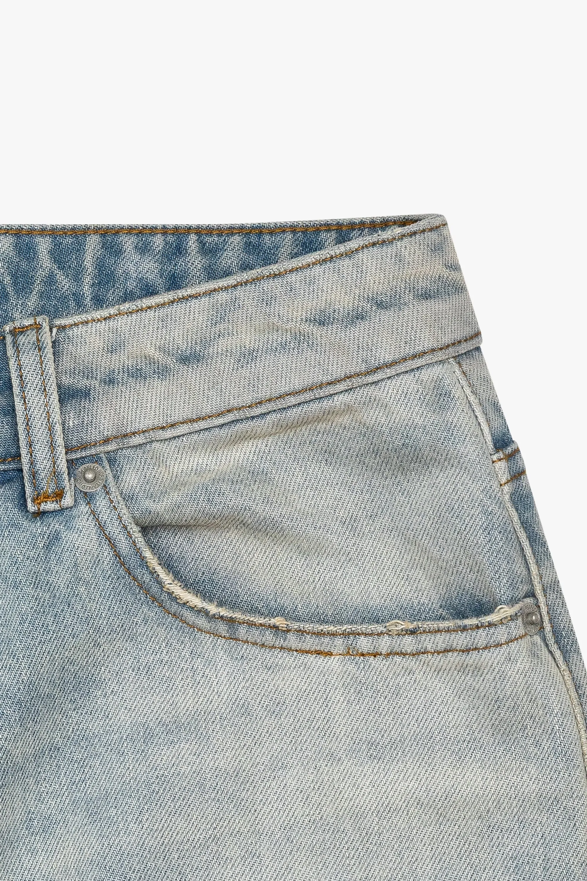 PI 1211 'LIGHT WASH' DENIM sold by Pearled Ivory product image thumbnail 4