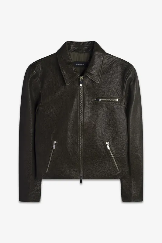 GRAIN BLOUSON JACKET (MOSS) sold by Pearled Ivory