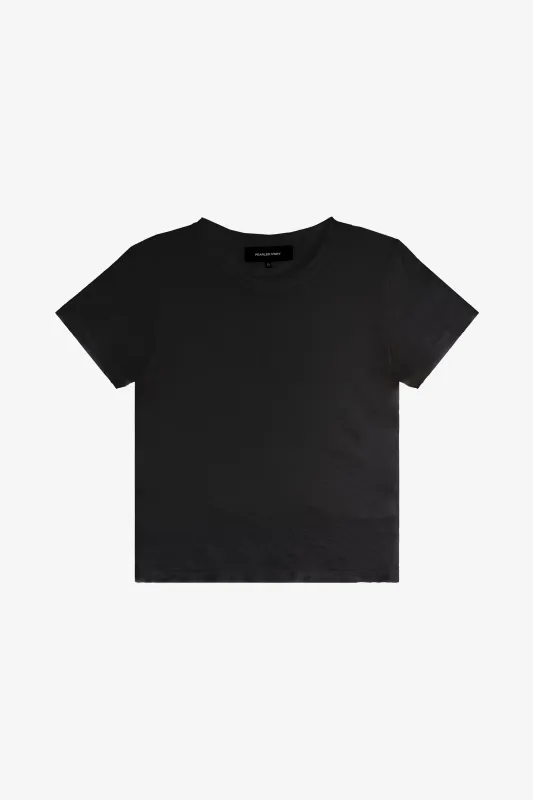 FITTED TEE - BLACK sold by Pearled Ivory