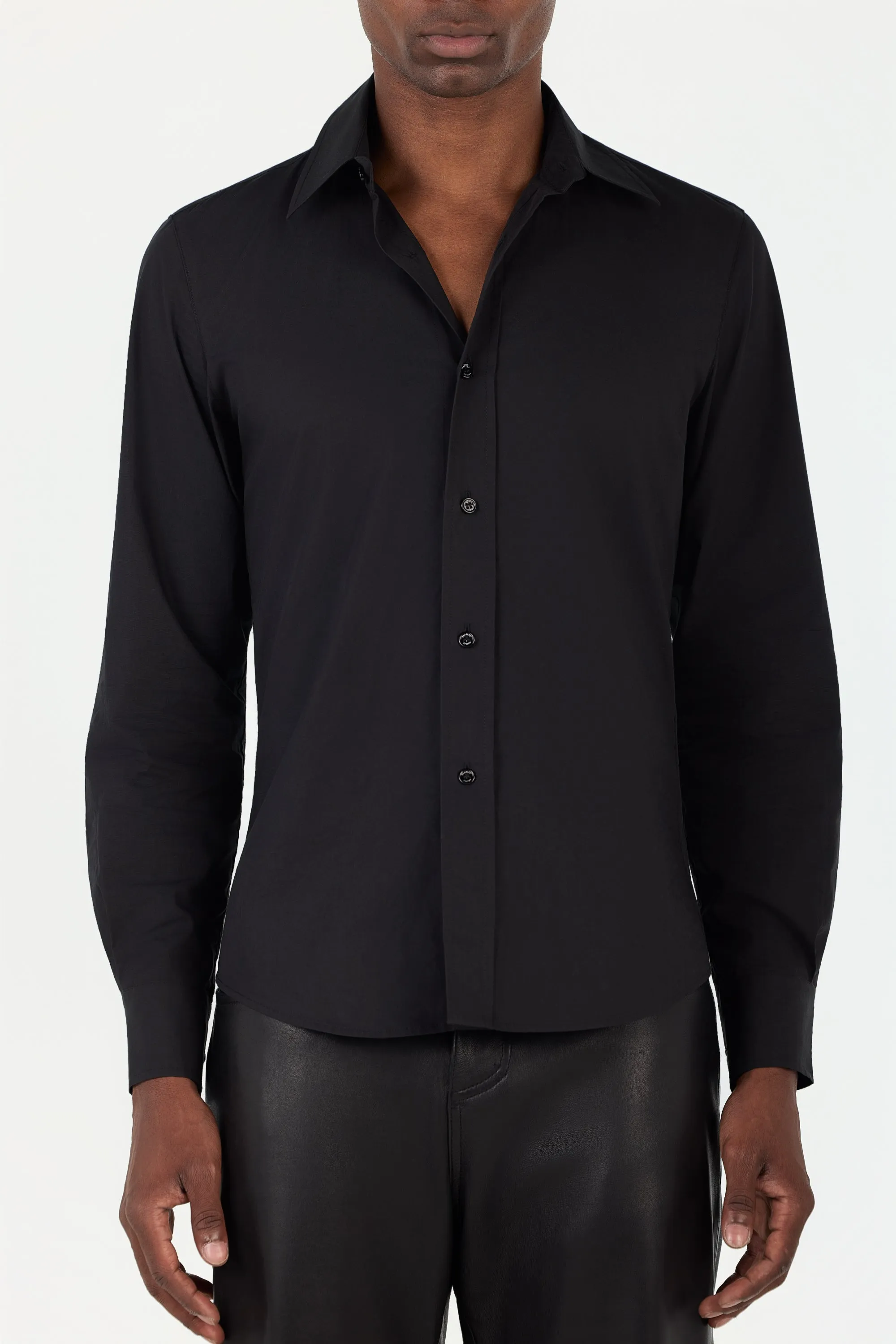 Dinner Shirt - Black sold by Pearled Ivory product image thumbnail 2