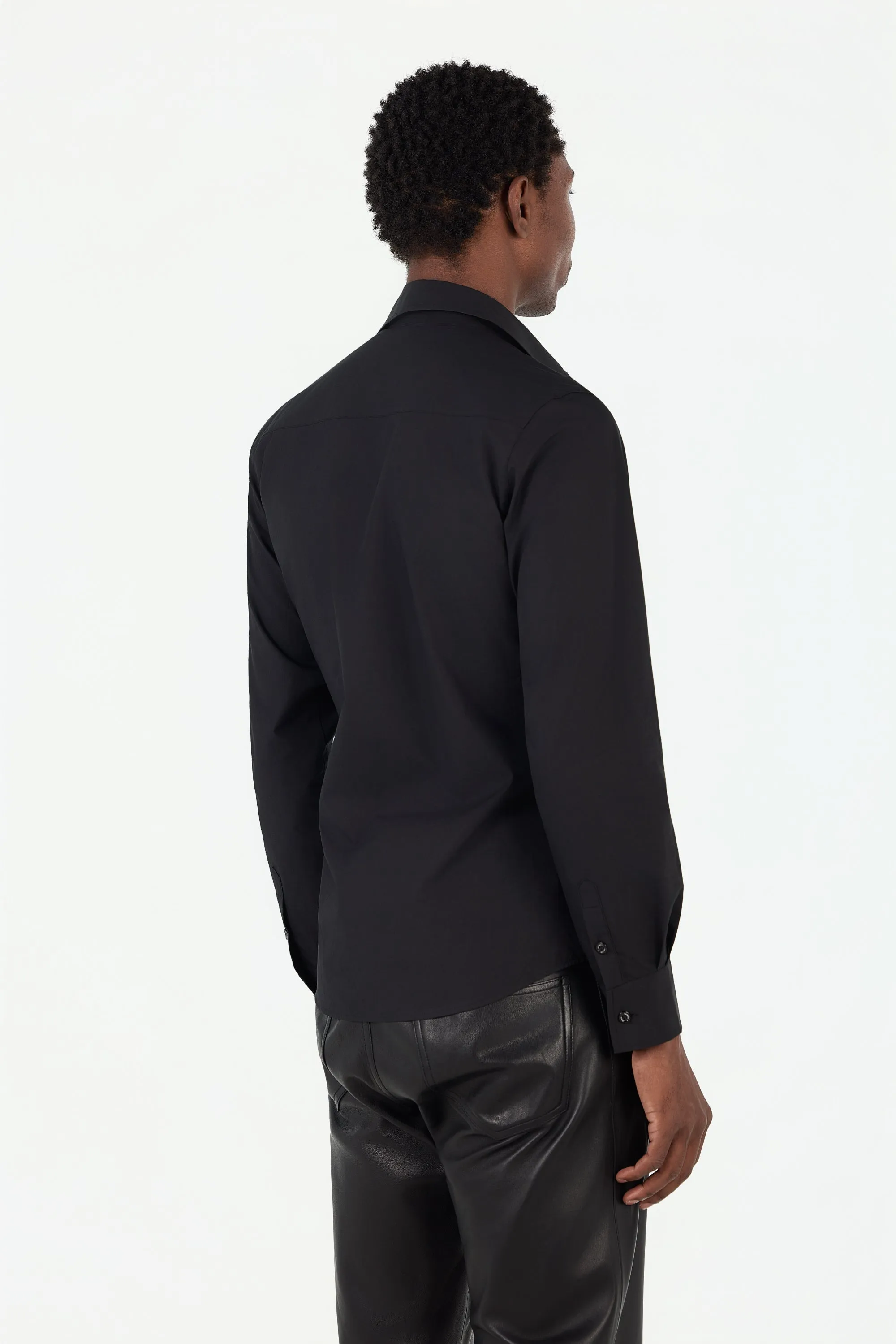 Dinner Shirt - Black sold by Pearled Ivory product image thumbnail 3