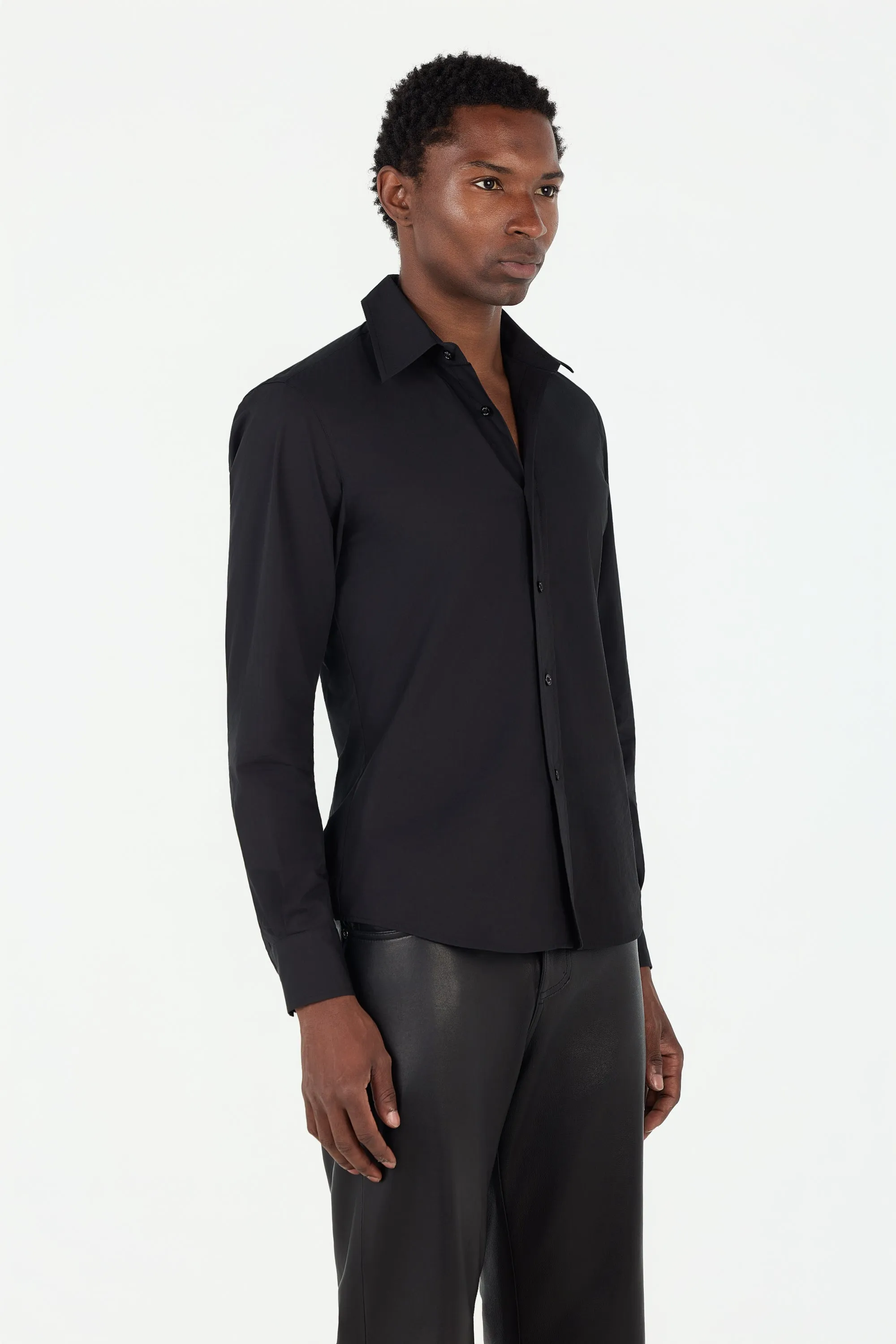 Dinner Shirt - Black sold by Pearled Ivory product image thumbnail 4