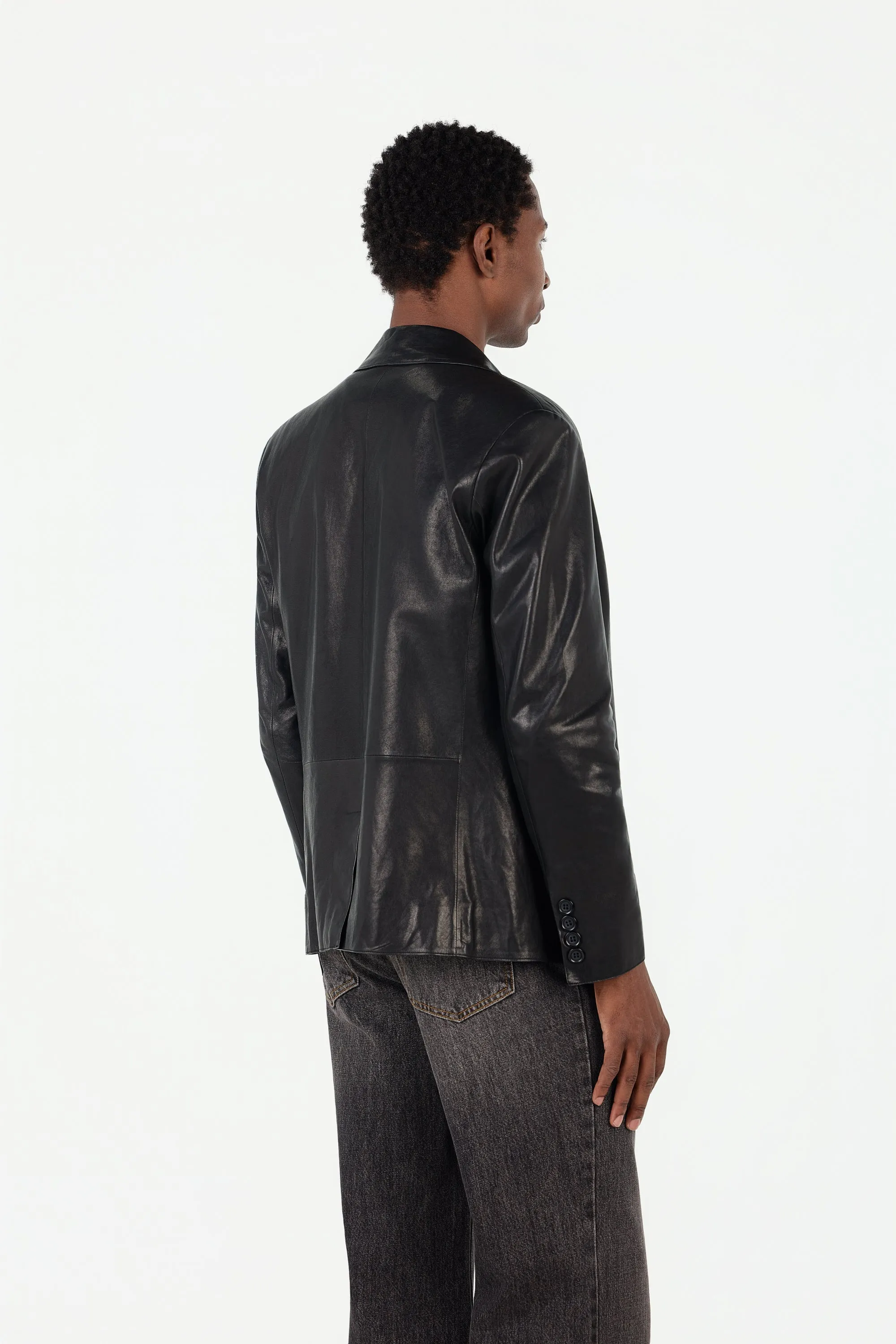 Leather Blazer sold by Pearled Ivory product image thumbnail 5