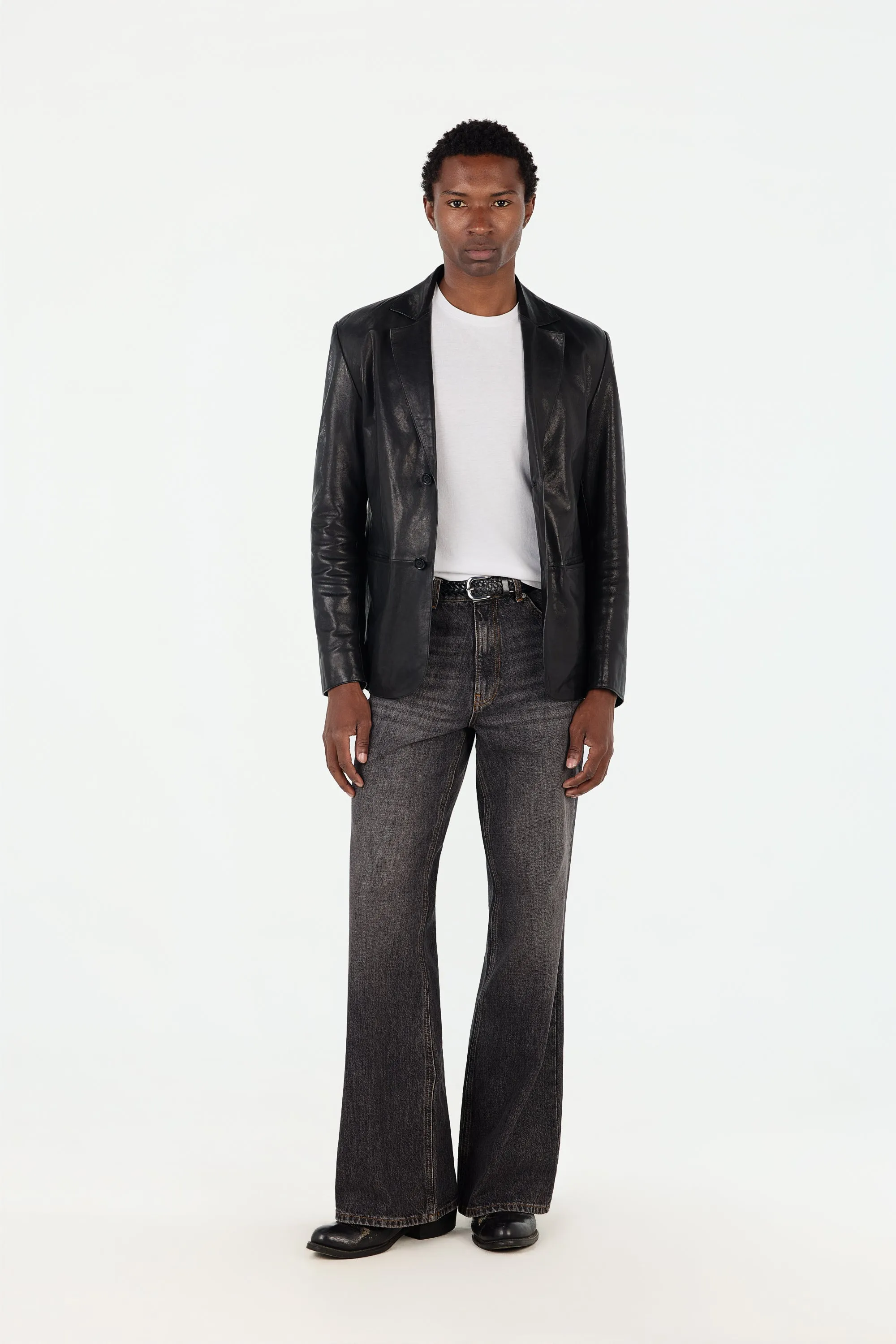 Leather Blazer sold by Pearled Ivory product image thumbnail 2