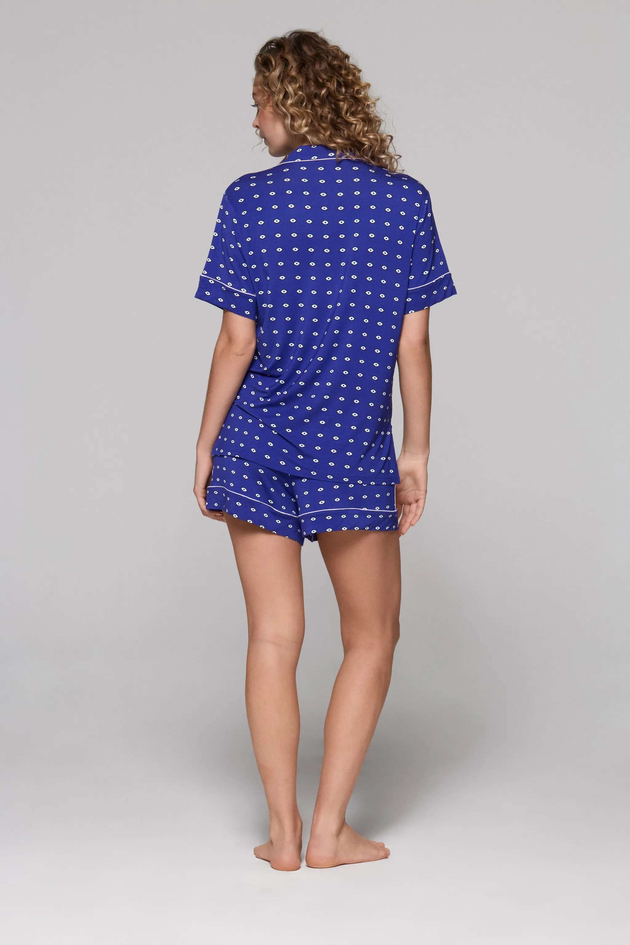 Meet Me in Mykonos Short Pajama Set sold by Crickle Daisy product image thumbnail 5