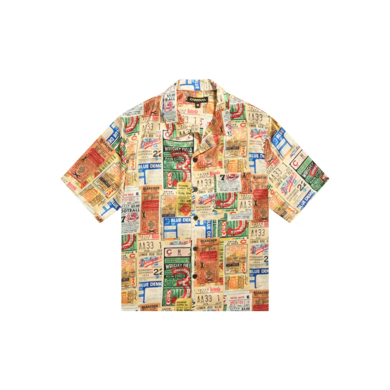TICKET STUBBS SHIRT sold by Criminal Damage