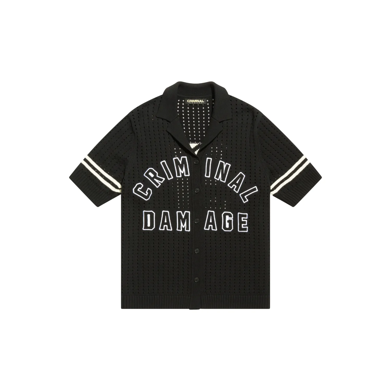 POINTELLE REVERE COLLAR SHIRT sold by Criminal Damage