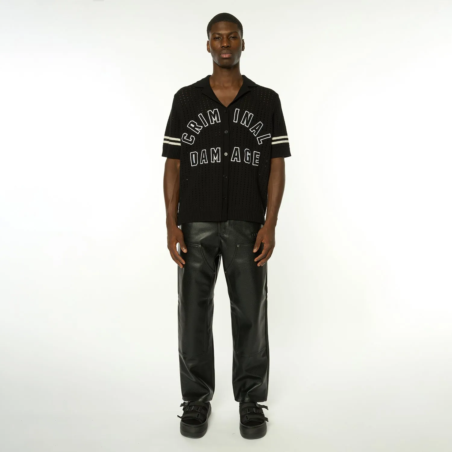 POINTELLE REVERE COLLAR SHIRT sold by Criminal Damage product image thumbnail 3