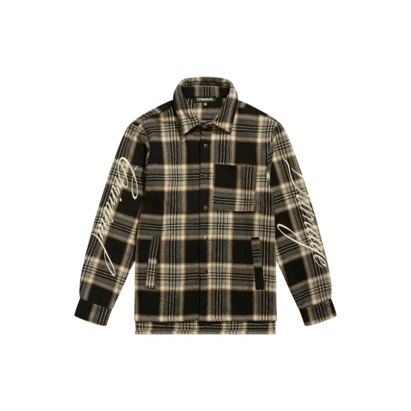 Drop Shoulder Flannel Shirt sold by Criminal Damage