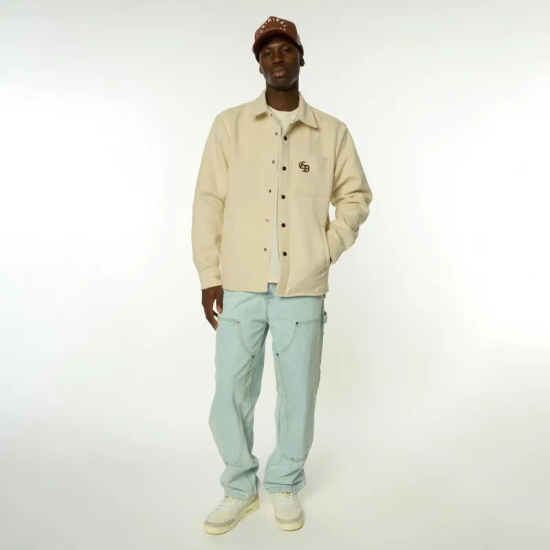 EMBROIDERED DROP SHOULDER OVERSHIRT sold by Criminal Damage