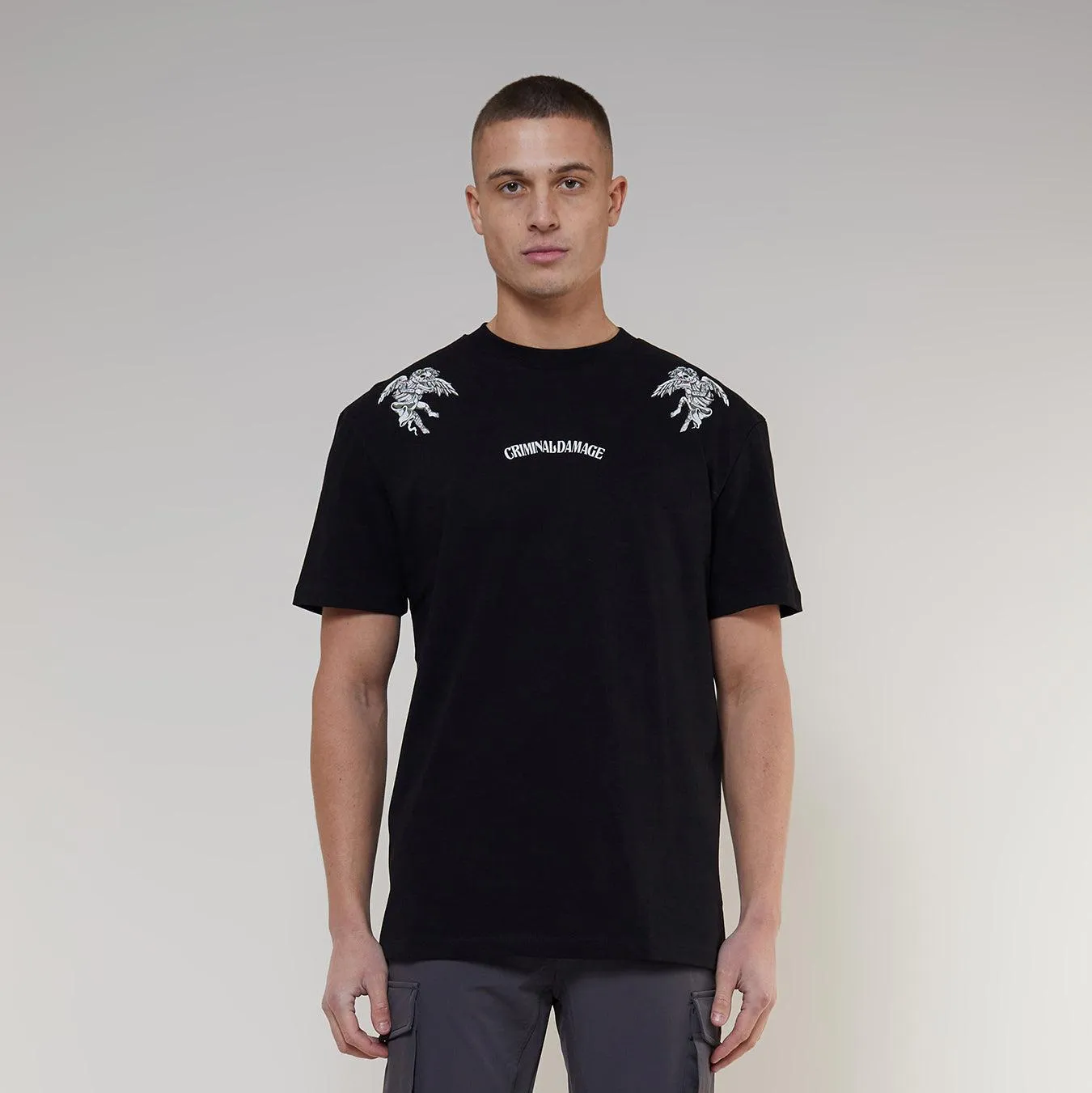 BAD ANGEL T-SHIRT - BLACK sold by Criminal Damage product image thumbnail 3