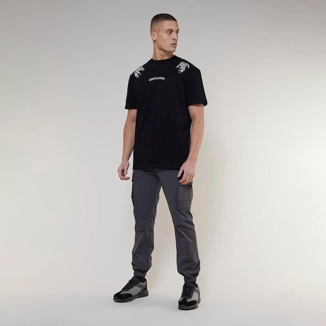 BAD ANGEL T-SHIRT - BLACK sold by Criminal Damage product image thumbnail 5