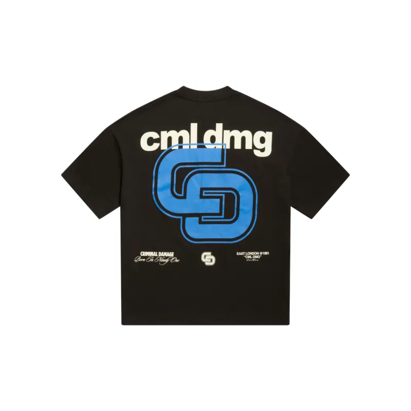INTERLOCK LOGO T-SHIRT sold by Criminal Damage
