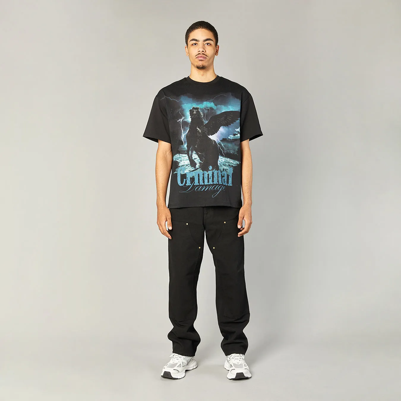 BLACK HORSE T-SHIRT sold by Criminal Damage product image thumbnail 2