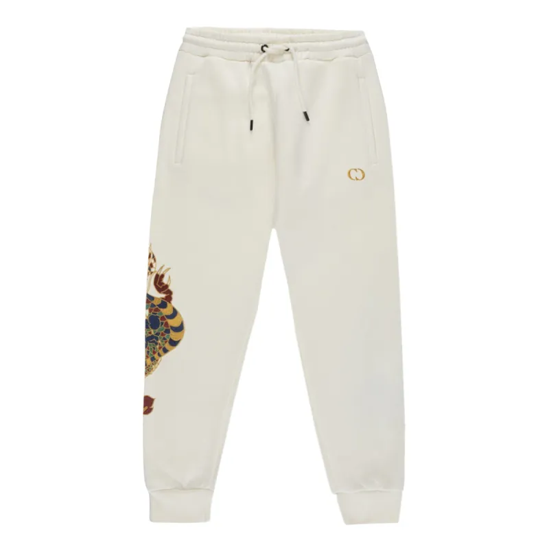 GOLD DRAGON EMBROIDERY JOGGERS sold by Criminal Damage
