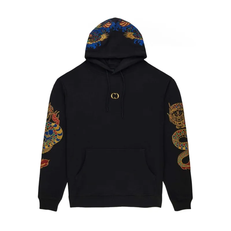 GOLD DRAGON EMBROIDERY HOODIE sold by Criminal Damage