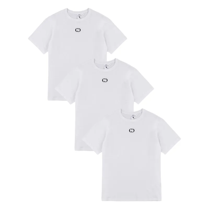 ECO ESSENTIAL 3 PACK T-SHIRT - WHITE sold by Criminal Damage