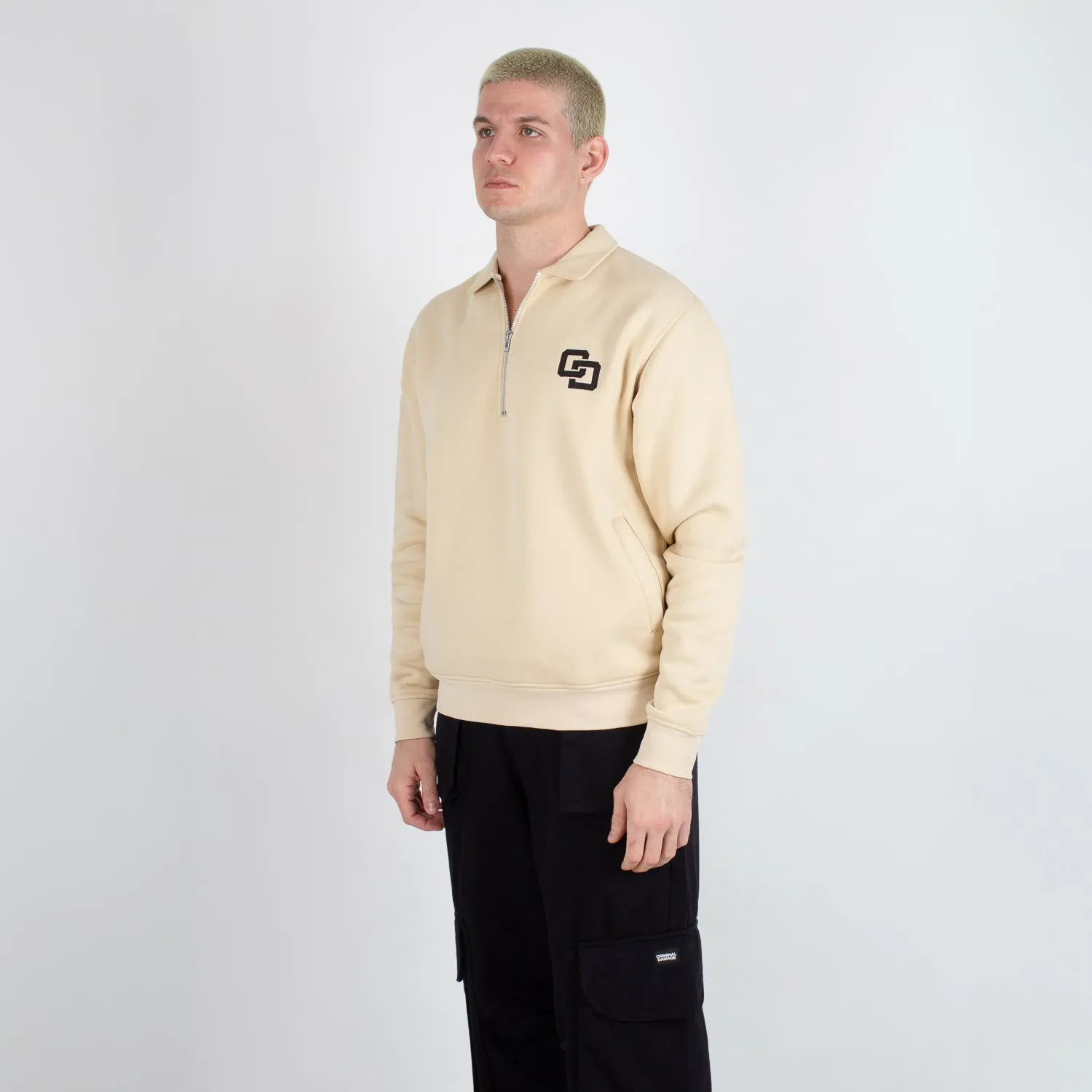 VARSITY SPORTIF ZIP TOP sold by Criminal Damage