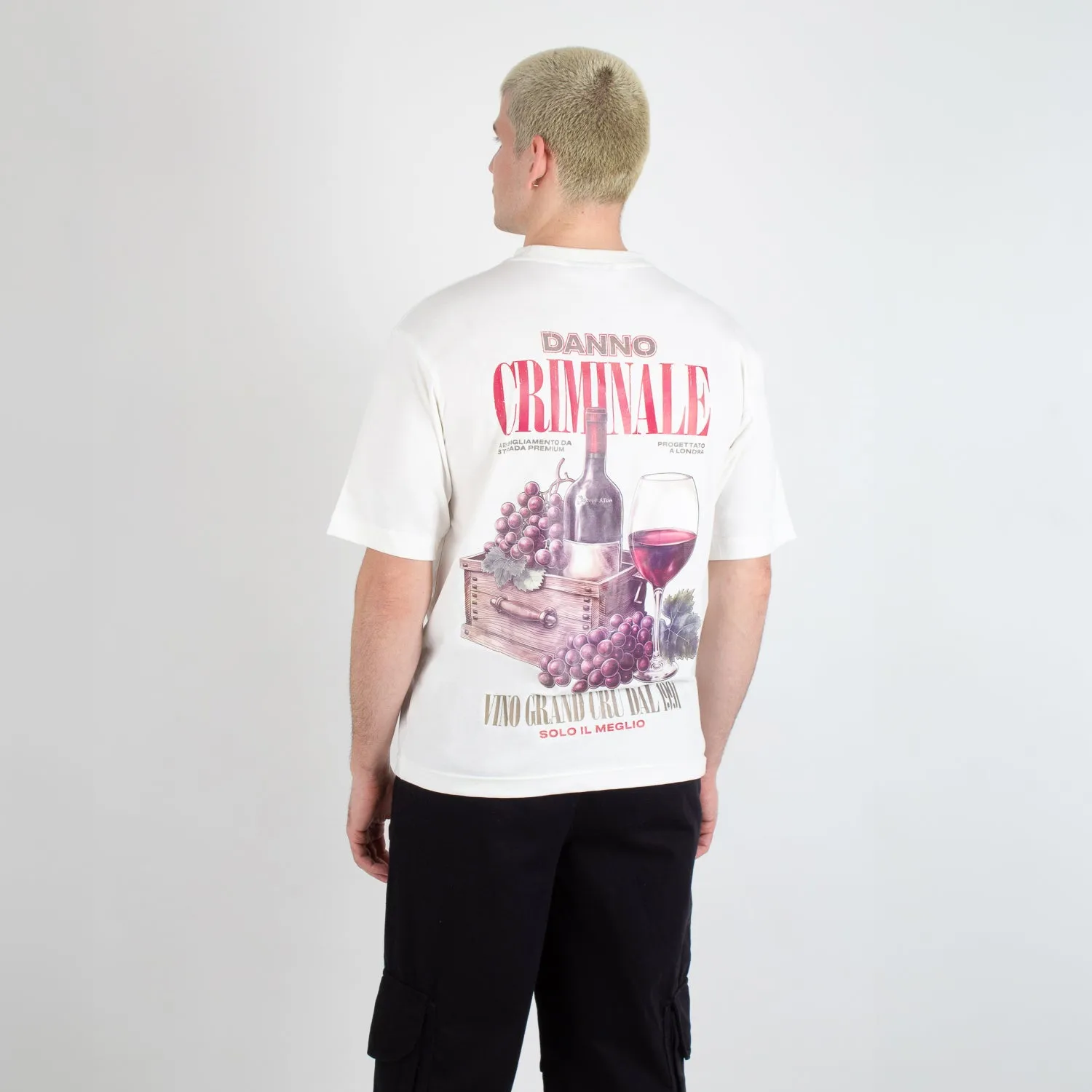 VINO T-SHIRT sold by Criminal Damage