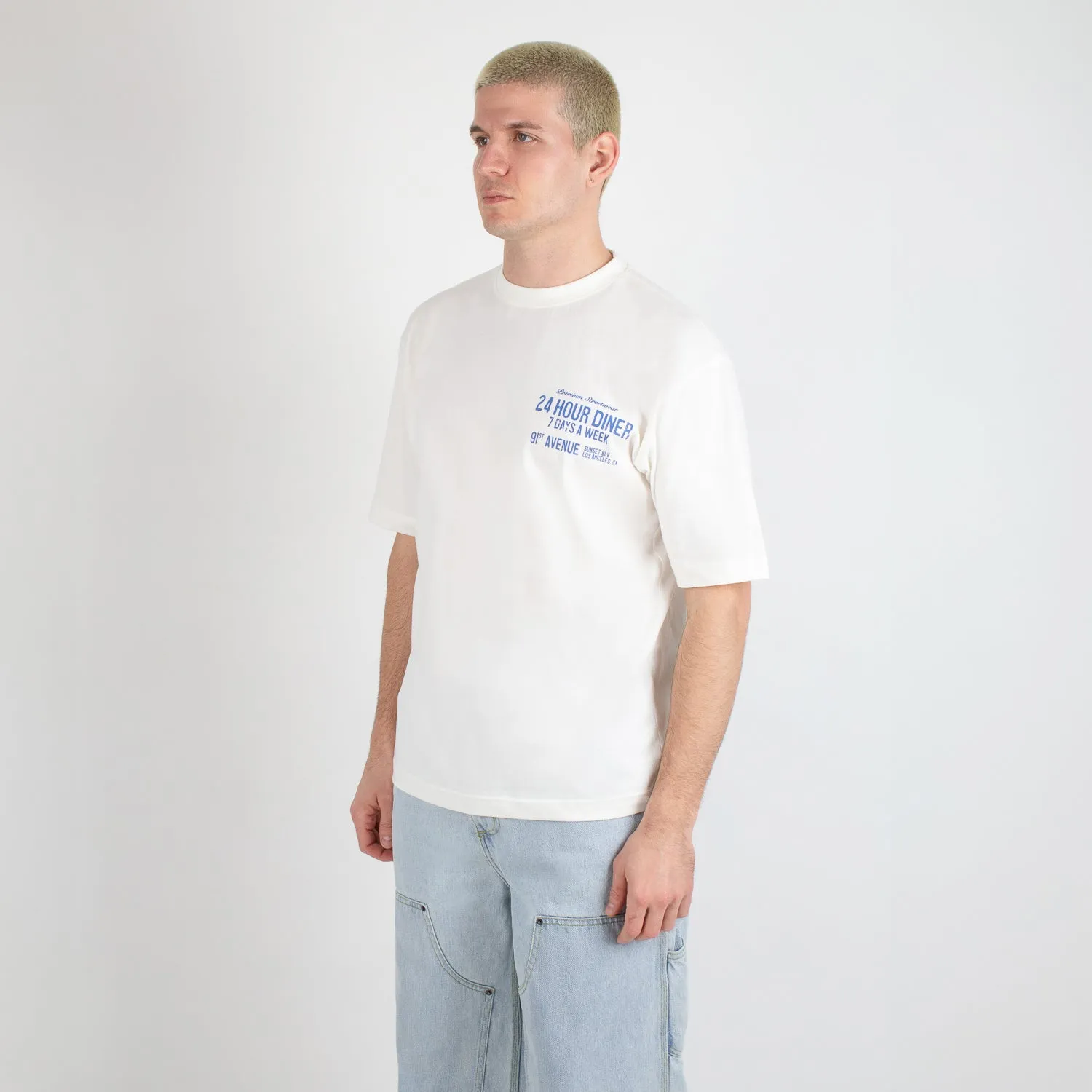 24 HOUR T-SHIRT OFF WHITE sold by Criminal Damage product image thumbnail 3