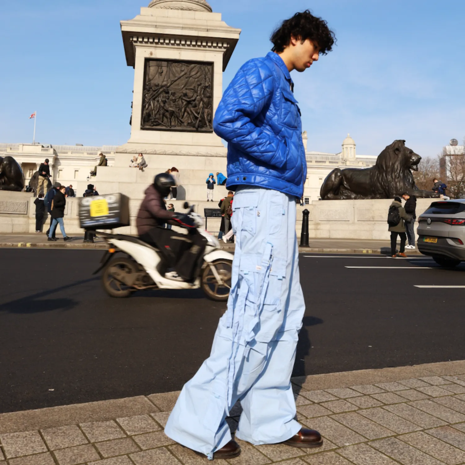 MENS SKY BLUE CARNABY TROUSERS sold by Criminal Damage product image thumbnail 4