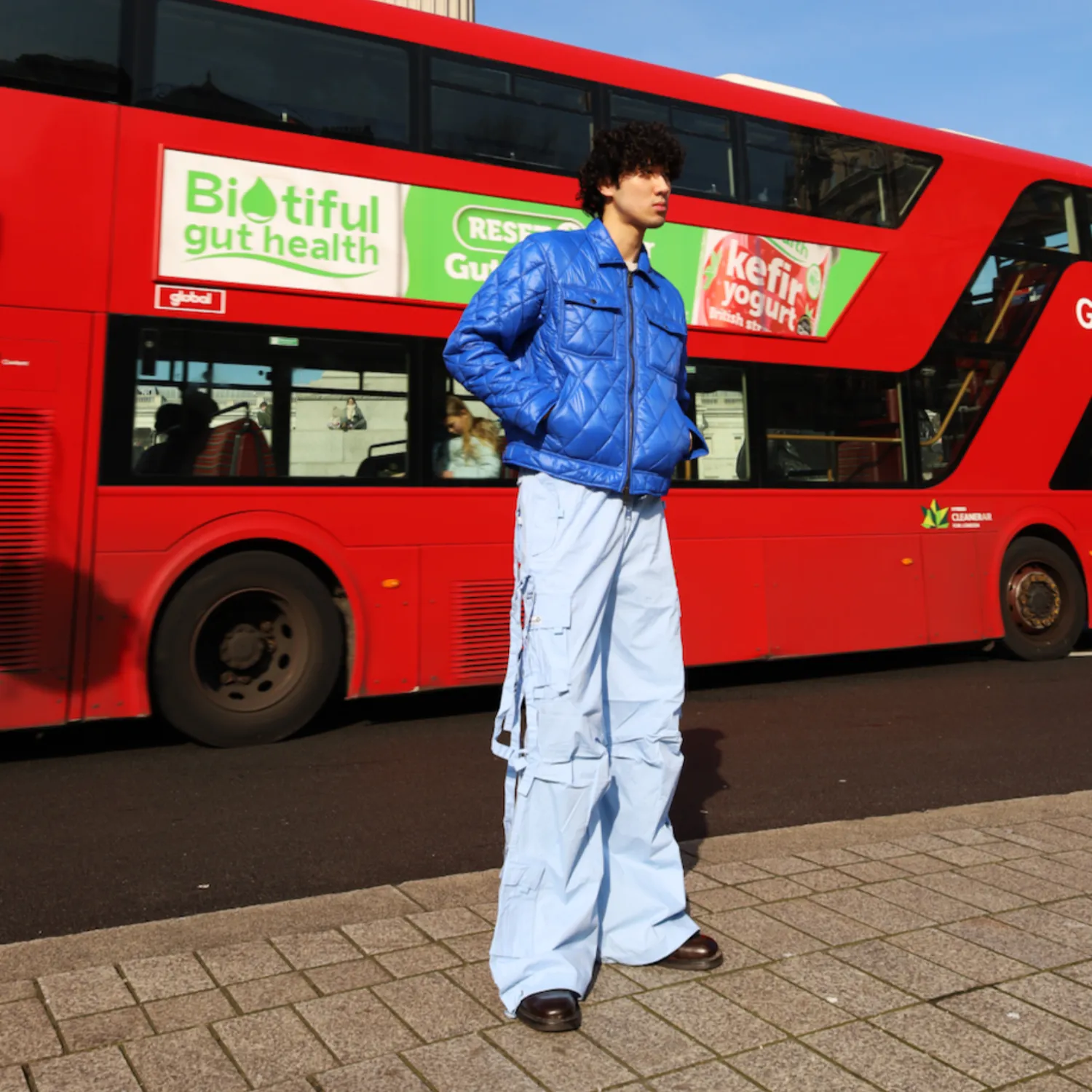 MENS SKY BLUE CARNABY TROUSERS sold by Criminal Damage product image thumbnail 3