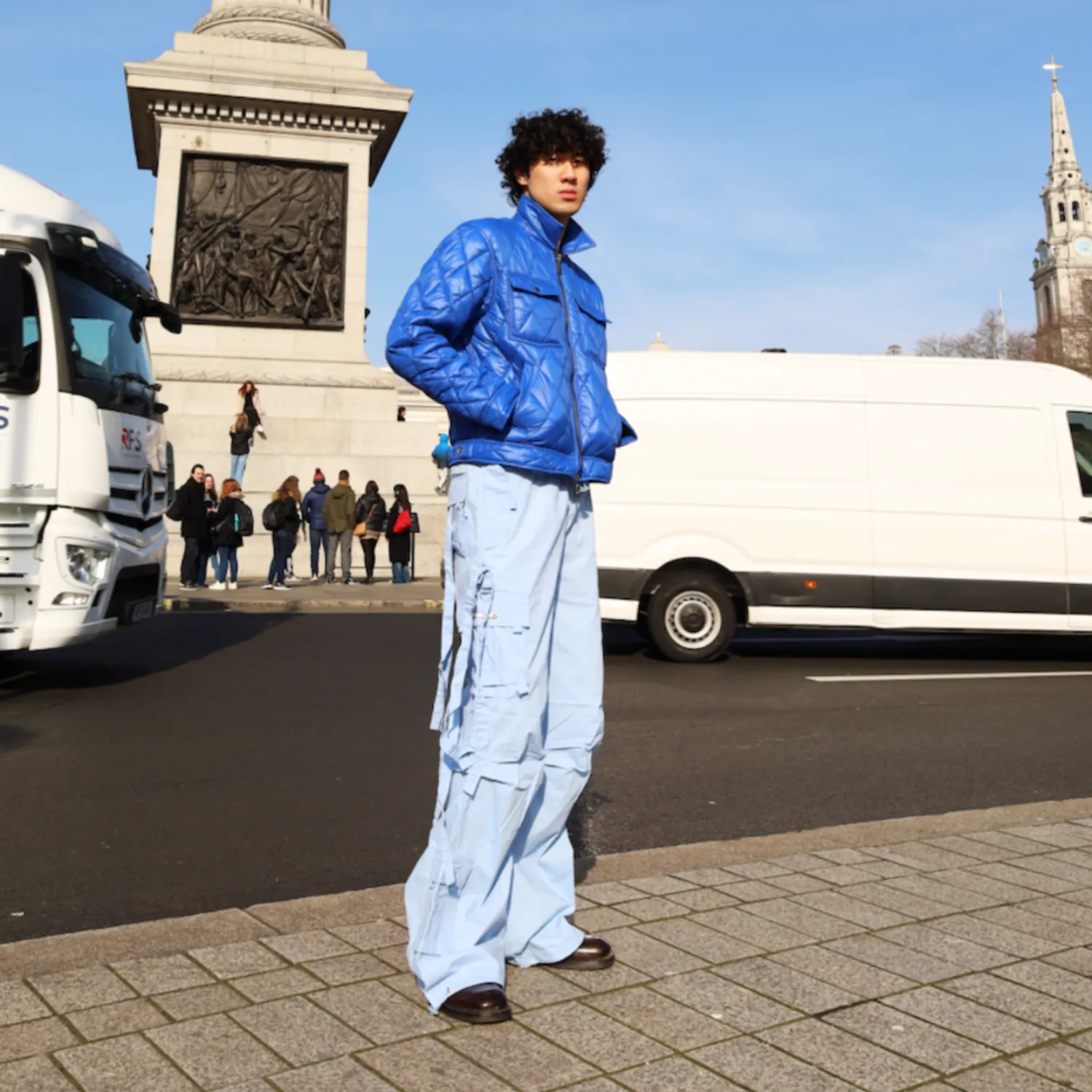 MENS SKY BLUE CARNABY TROUSERS sold by Criminal Damage product image thumbnail 2