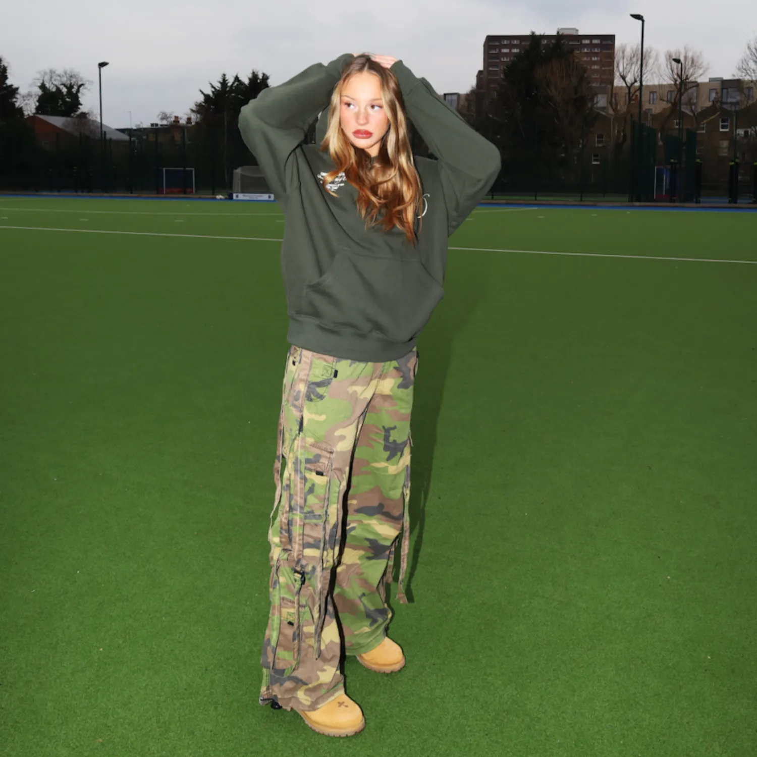 WOMENS CAMO CARNABY TROUSERS sold by Criminal Damage