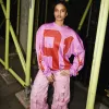 WOMENS PINK LATTICE TROUSERS sold by Criminal Damage