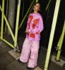 WOMENS PINK LATTICE TROUSERS sold by Criminal Damage
