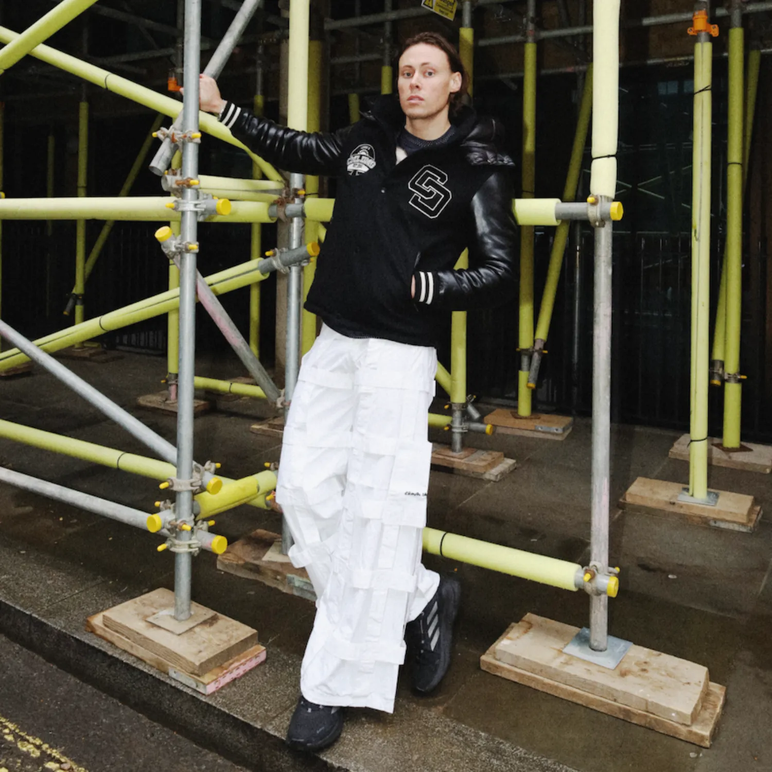 MENS WHITE LATTICE TROUSERS sold by Criminal Damage product image thumbnail 2