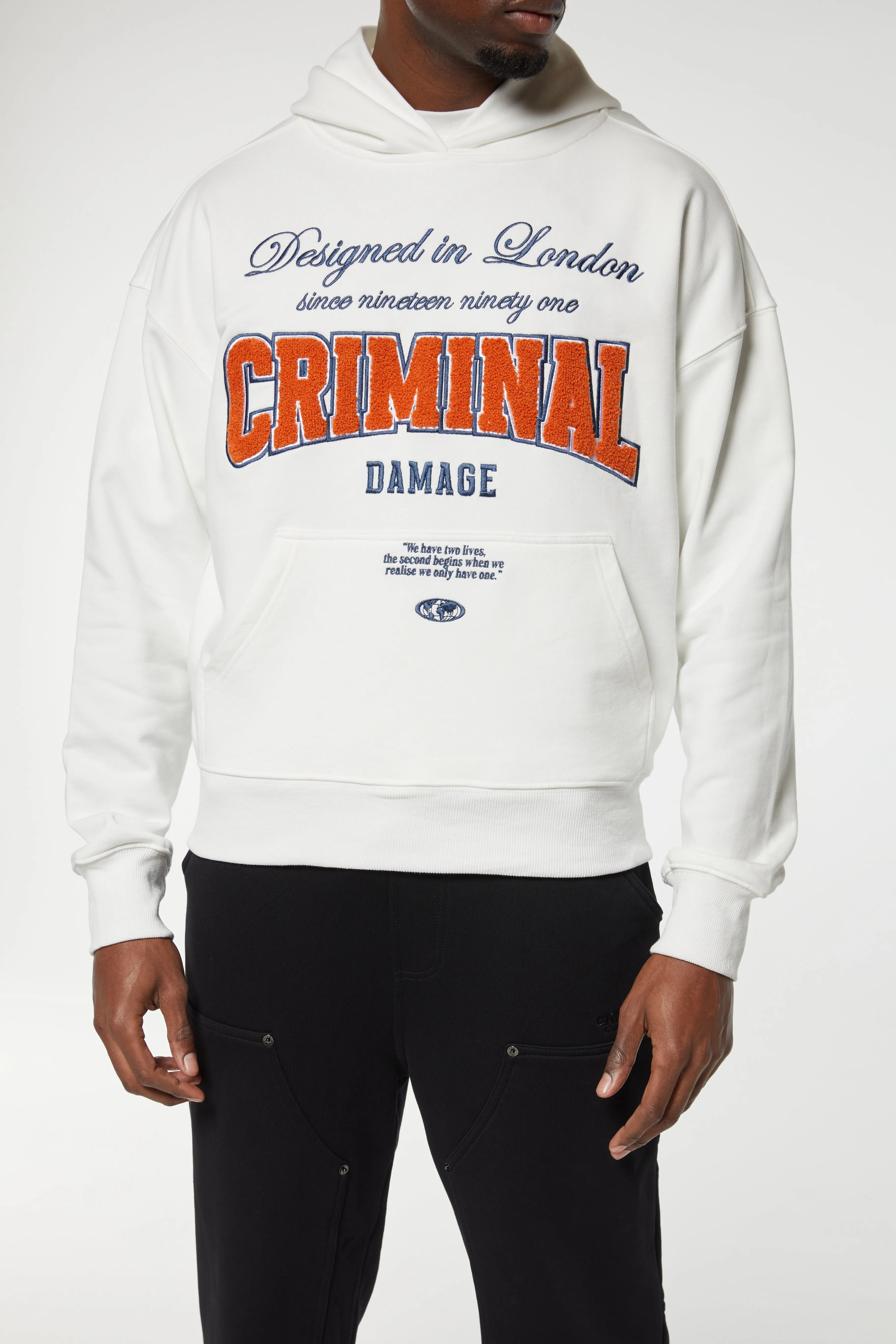 TWO LIVES HOODIE sold by Criminal Damage product image thumbnail 3