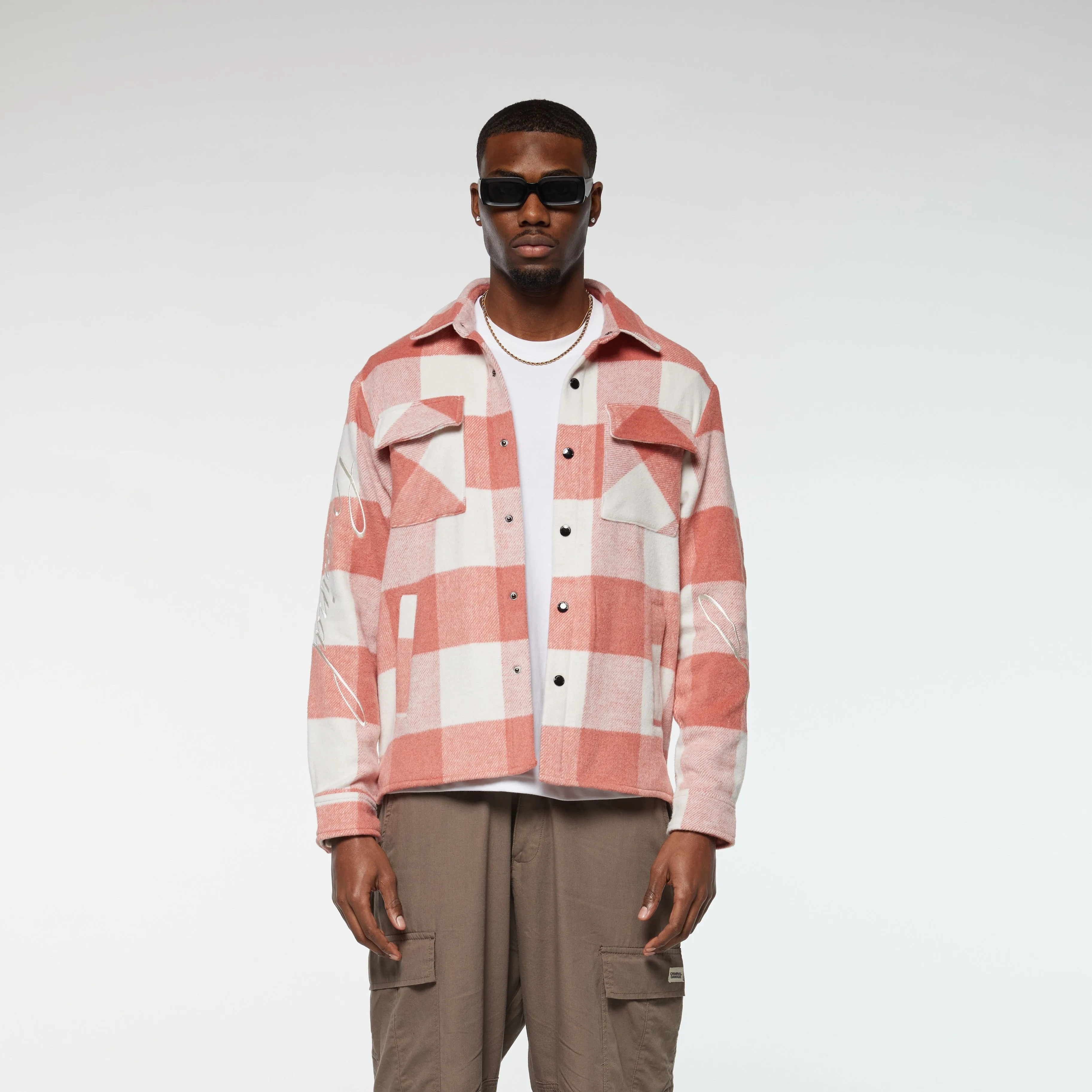 EMBROIDERED CHECK SHIRT sold by Criminal Damage product image thumbnail 2