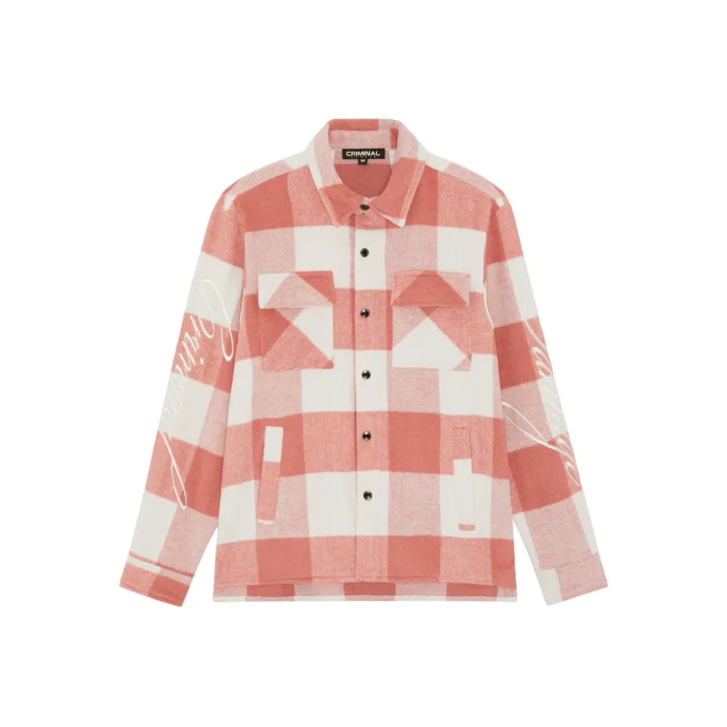 EMBROIDERED CHECK SHIRT sold by Criminal Damage