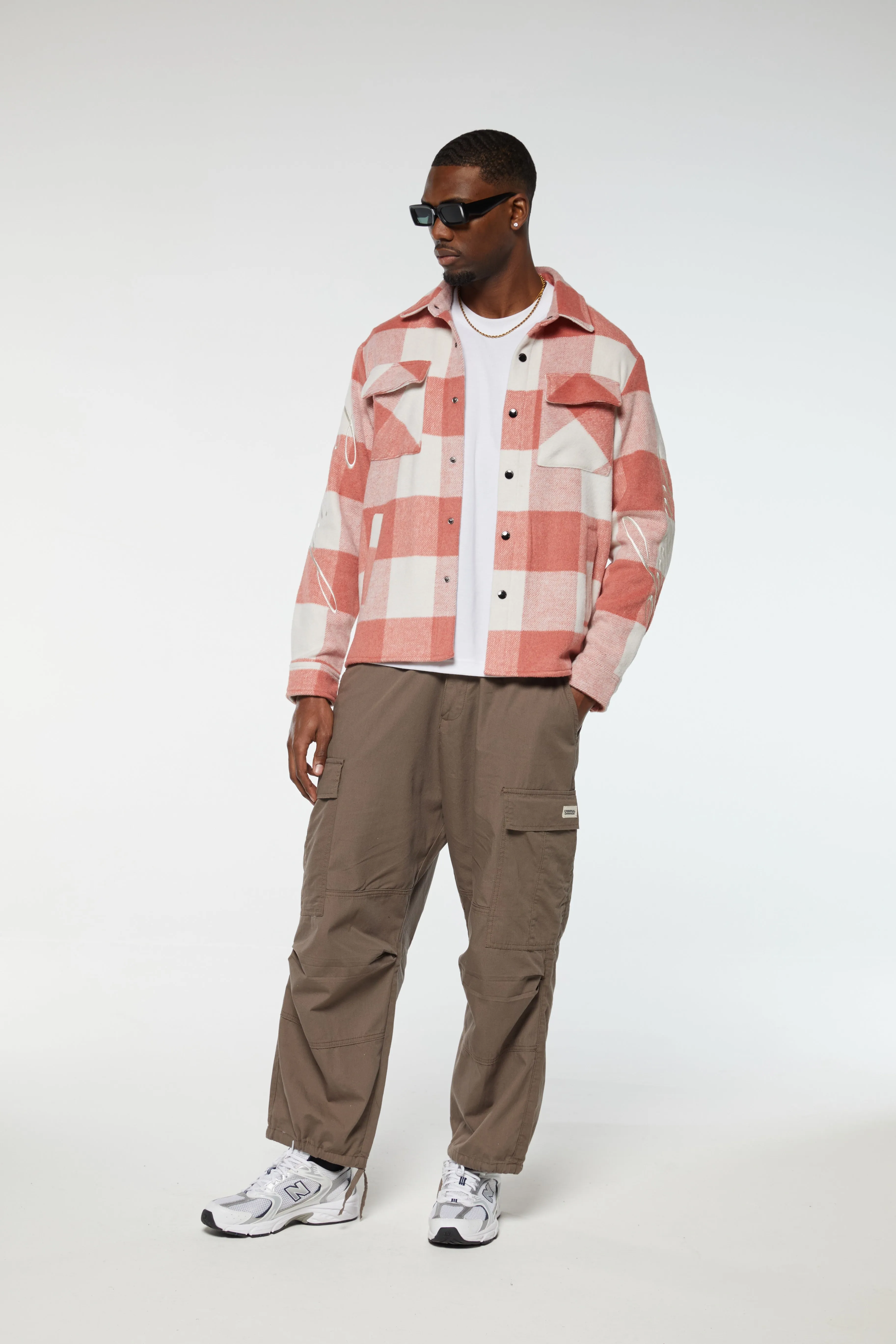 EMBROIDERED CHECK SHIRT sold by Criminal Damage product image thumbnail 5