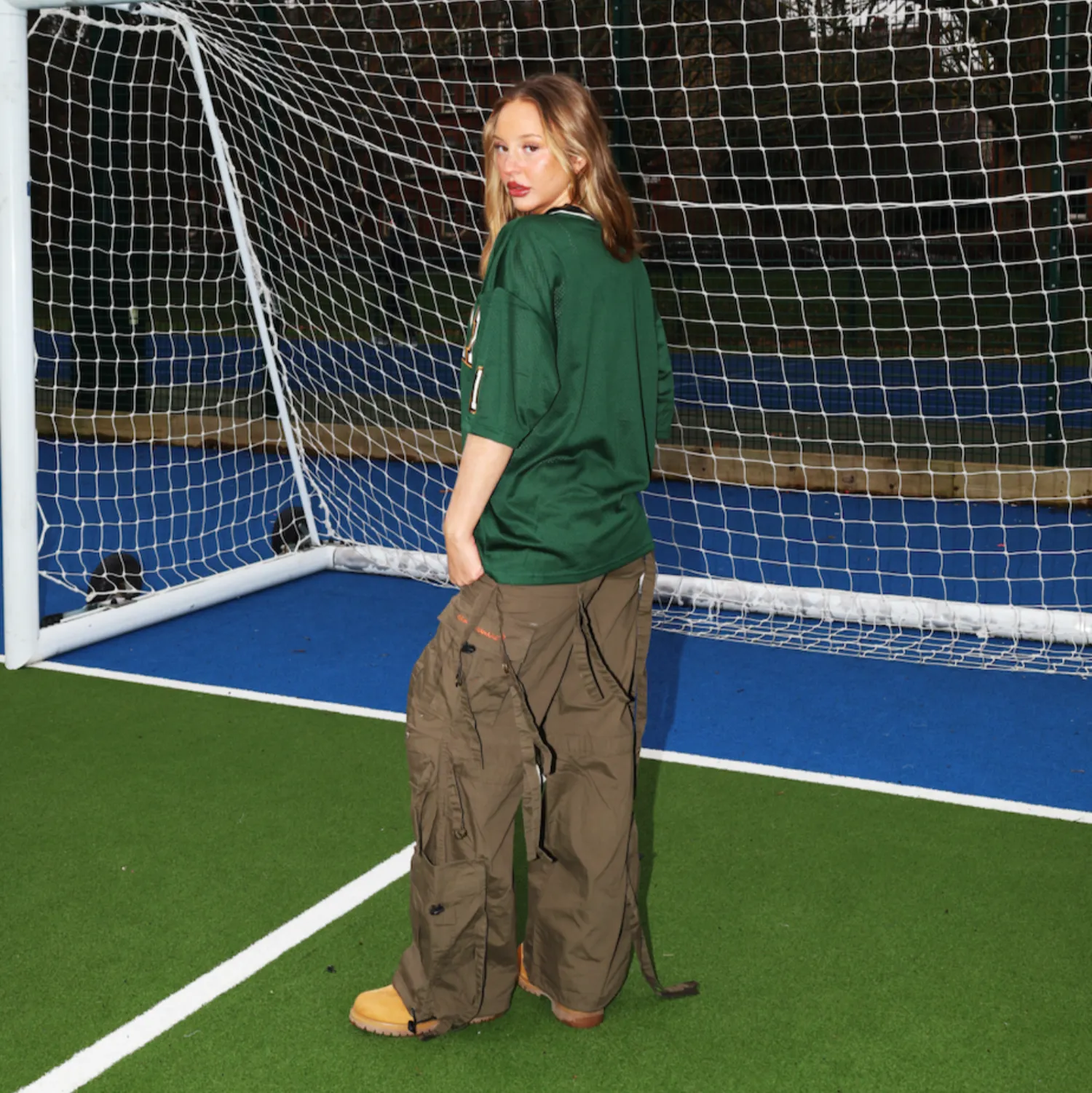 WOMENS KHAKI CARNABY TROUSERS sold by Criminal Damage product image thumbnail 4