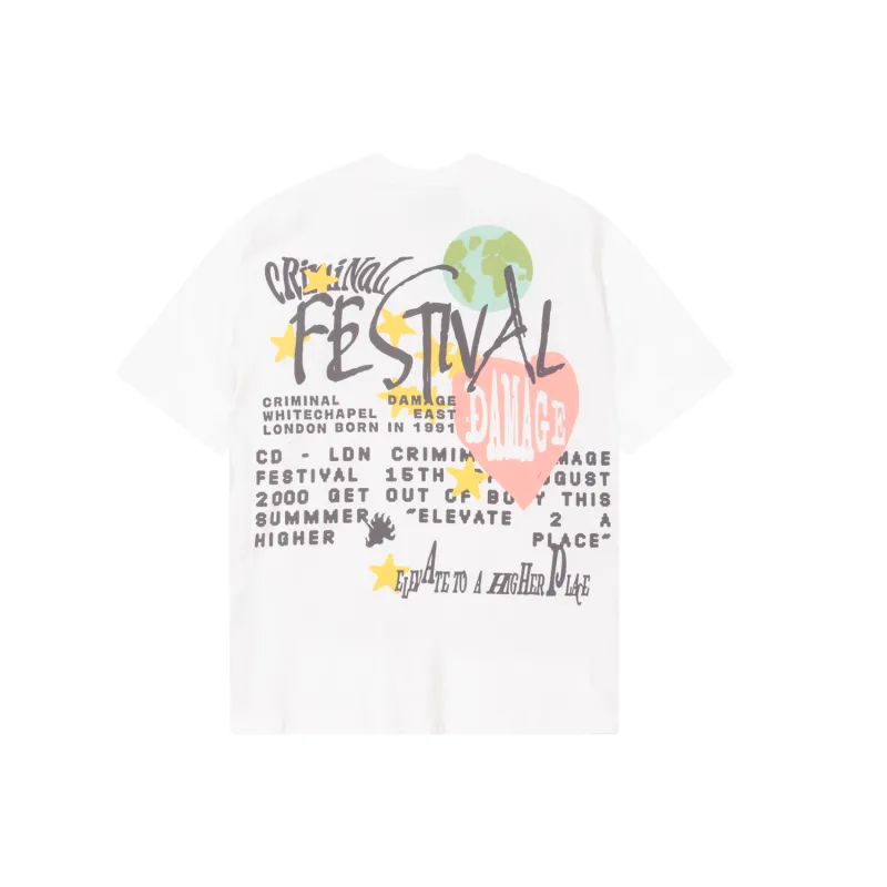 CD FESTIVAL T-SHIRT sold by Criminal Damage