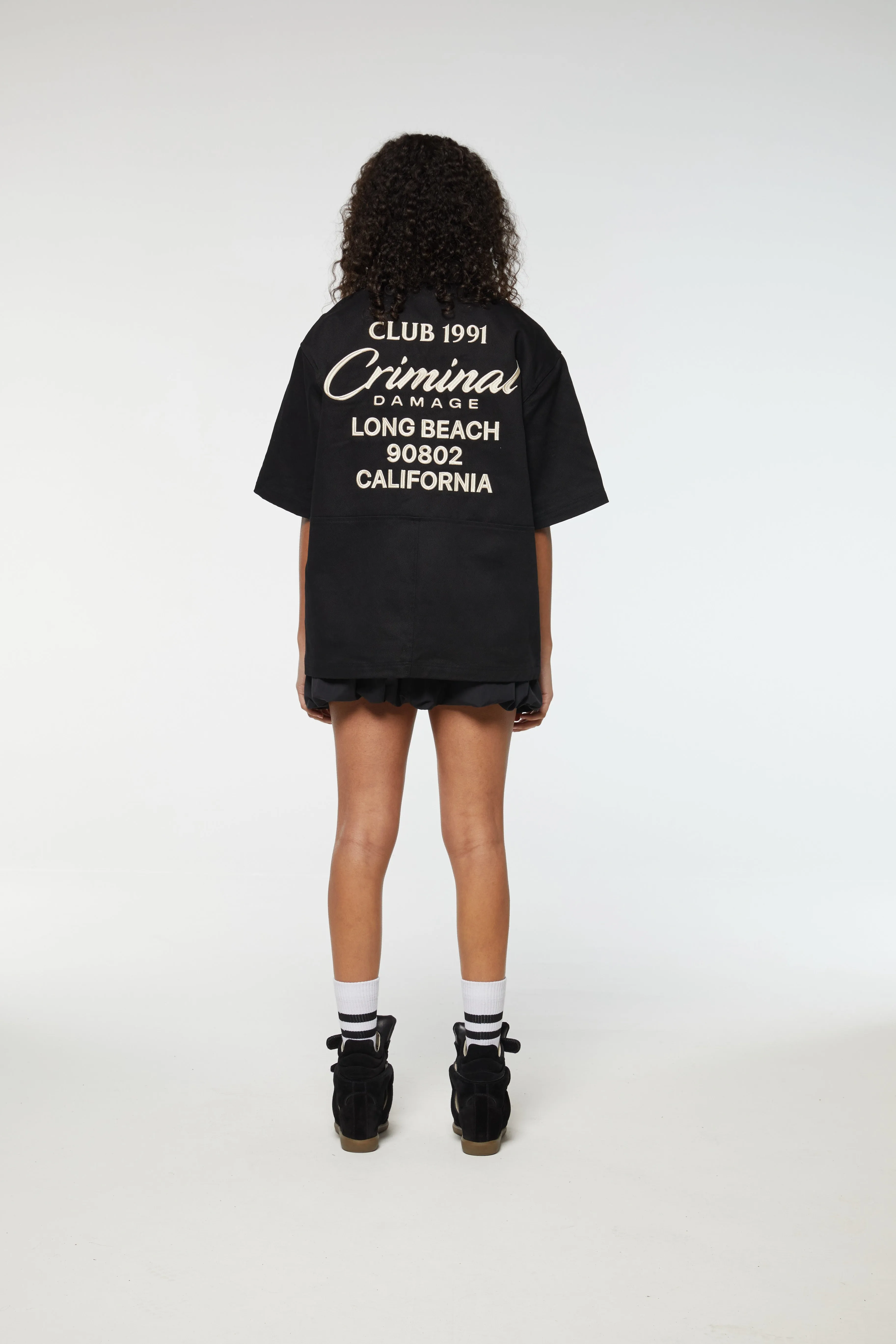 EMBROIDERED SHORT SLEEVED SHIRT sold by Criminal Damage product image thumbnail 5