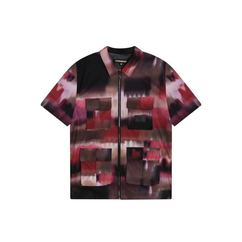 PHOTO PRINT ZIP SHIRT sold by Criminal Damage