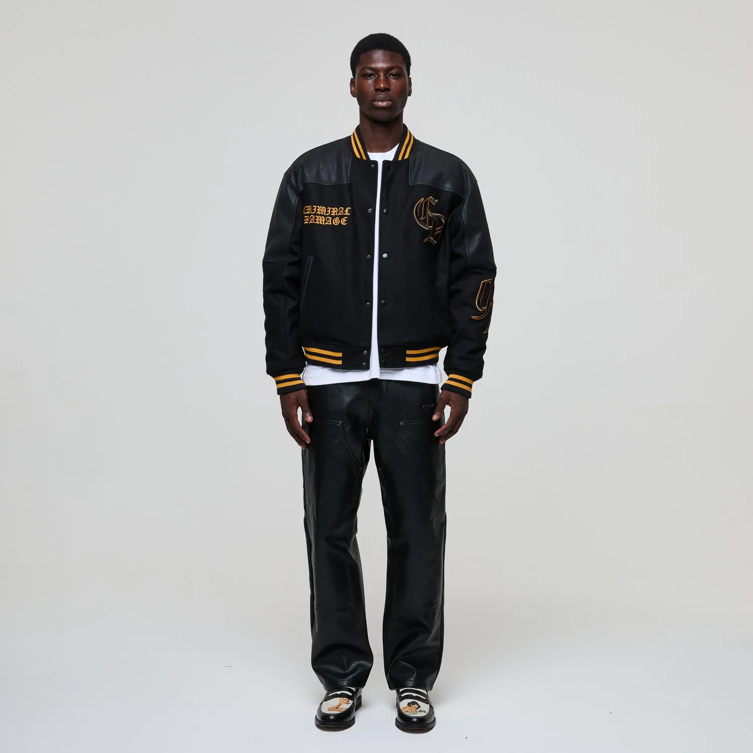 LOGO MANIA VARSITY JACKET sold by Criminal Damage product image thumbnail 2